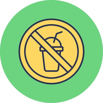 No Beverage Vector Icon
