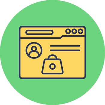 Online Shopping Vector Icon