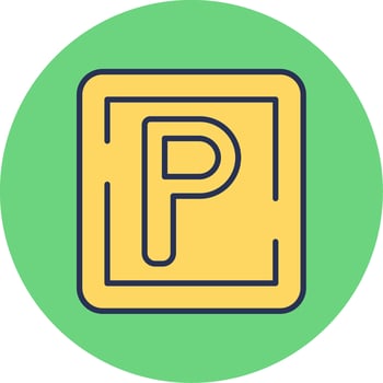 Parking Sign Vector Icon