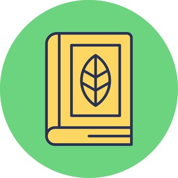 Biology Book Vector Icon