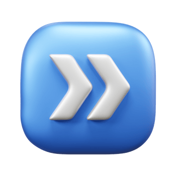 Right arrow 3d icon illustration or right direction arrow icon illustration png