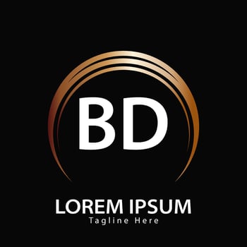 letter BD logo. B D. BD logo design vector illustration for creative company, business, industry. Pro vector
