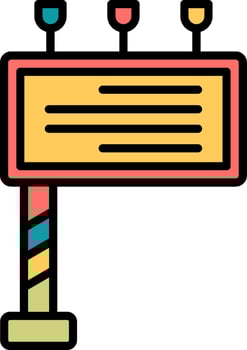 Billboard Vector Icon