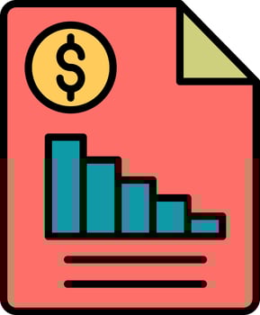 Financial Report Vector Icon