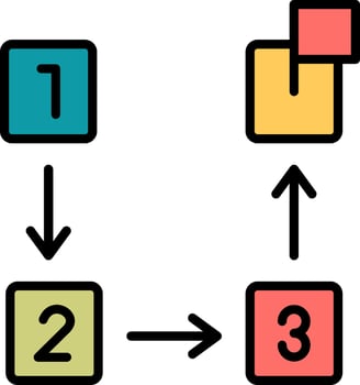 Steps Vector Icon