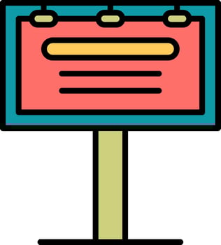 Billboard Vector Icon