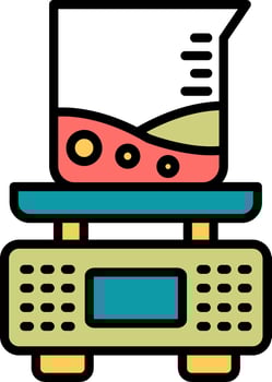 Chemical Weight Vector Icon