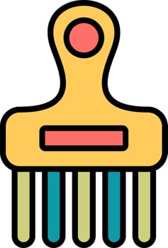 Afro Comb Vector Icon