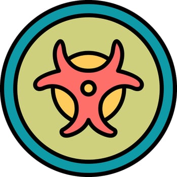 Biohazard Sign Vector Icon