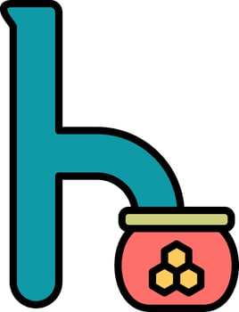 Small H Vector Icon