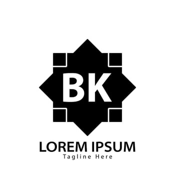 letter BK logo. B K. BK logo design vector illustration for creative company, business, industry. Pro vector