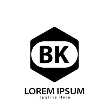 letter BK logo. B K. BK logo design vector illustration for creative company, business, industry. Pro vector
