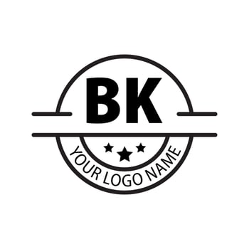 letter BK logo. B K. BK logo design vector illustration for creative company, business, industry. Pro vector