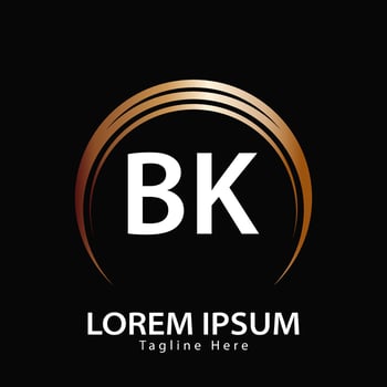 letter BK logo. B K. BK logo design vector illustration for creative company, business, industry. Pro vector