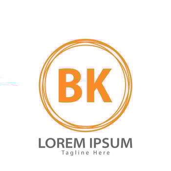 letter BK logo. B K. BK logo design vector illustration for creative company, business, industry. Pro vector