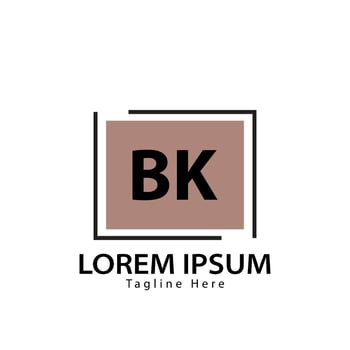 letter BK logo. B K. BK logo design vector illustration for creative company, business, industry. Pro vector