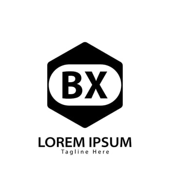 letter BX logo. B X. BX logo design vector illustration for creative company, business, industry
