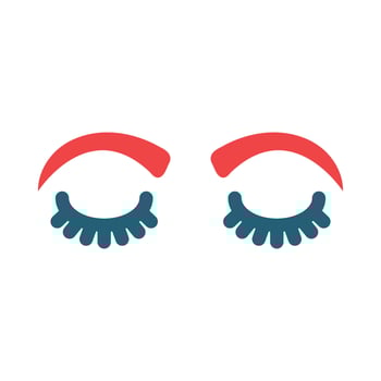 Eyebrow Vector Glyph Two Color Icon For Personal And Commercial Use.