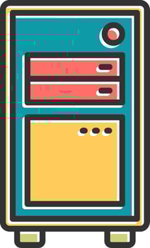 Computer Case Vector Icon
