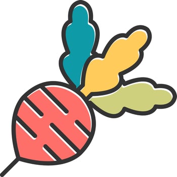 Radish Vector Icon