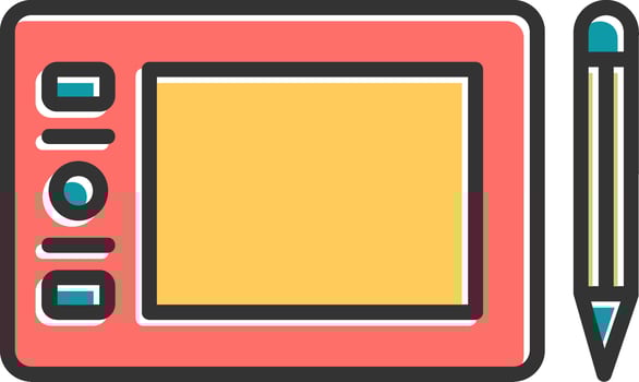 Graphic Tablet Vector Icon
