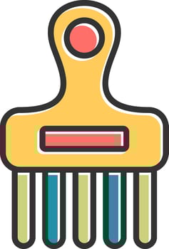 Afro Comb Vector Icon