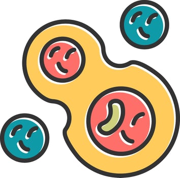 Cell Division Vector Icon