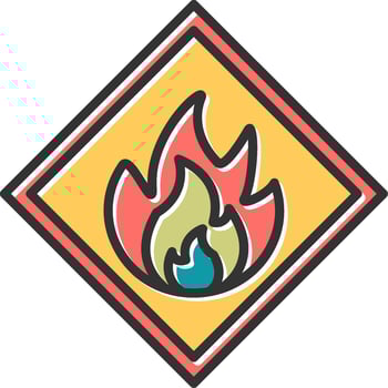 Flammable Vector Icon