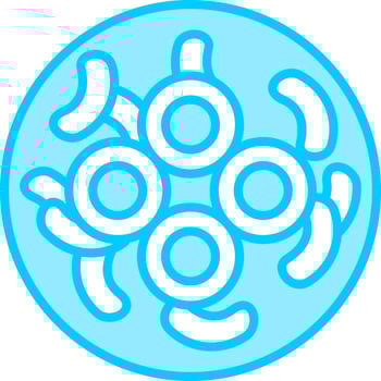 Gloeocapsa Cyanobacteria Vector Icon