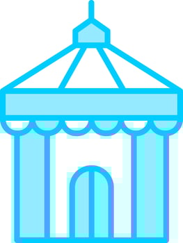 Circus Tent Vector Icon