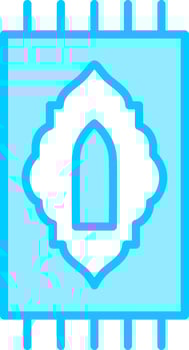 Prayer Rug Vector Icon