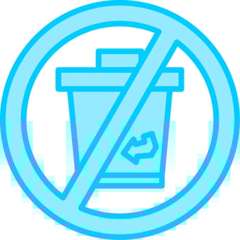 No Disposable Vector Icon