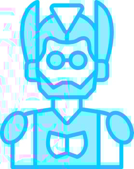 Cyborg Vector Icon