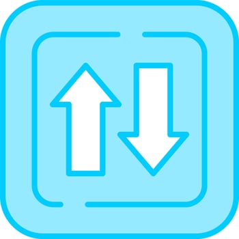 Two Ways Siign Vector Icon