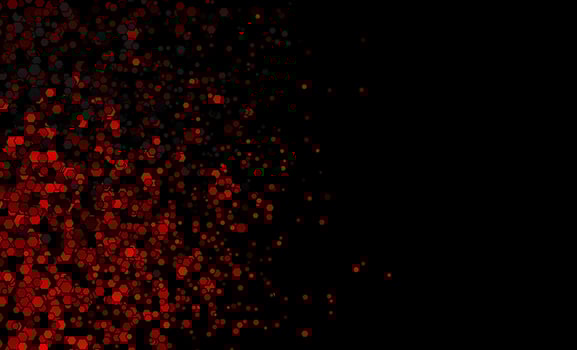 Dark red tech geometric hexagons abstract background vector