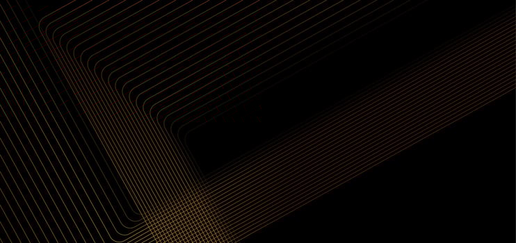 Minimal abstract background with golden lines vector