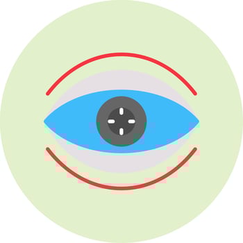 Bionic Contact Lens Vector Icon