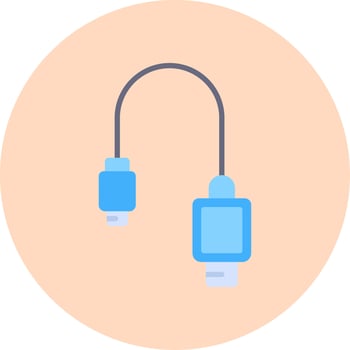 Usb Cable Vector Icon