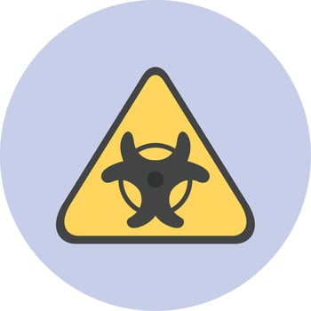 Biological Hazard Vector Icon