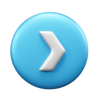 Right arrow 3d icon illustration or right direction arrow icon illustration png
