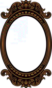 Mirror Vintage Frame vector
