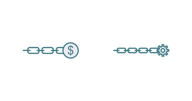 link sales and link optimization Icon vector