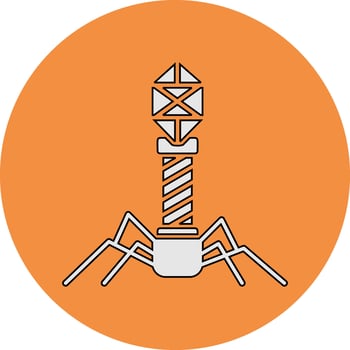 Bacteriophage Vector Icon