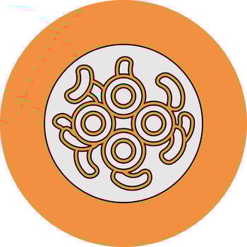 Gloeocapsa Cyanobacteria Vector Icon