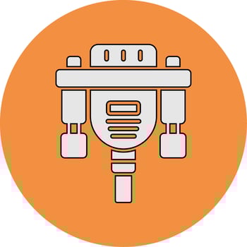 Vga Cable Vector Icon