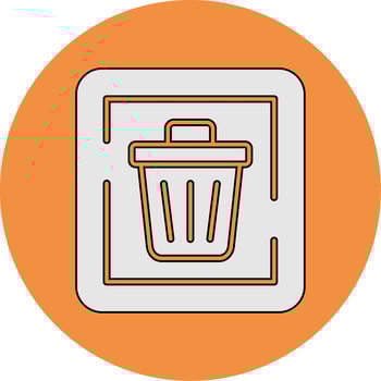 Trash Sign Vector Icon