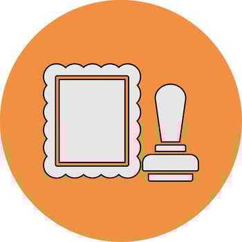 stamped Vector Icon