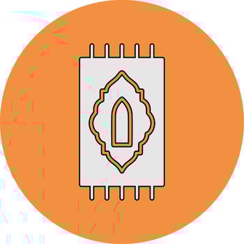 Prayer Rug Vector Icon