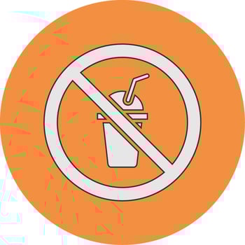 No Beverage Vector Icon