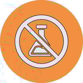 No Chemical Vector Icon